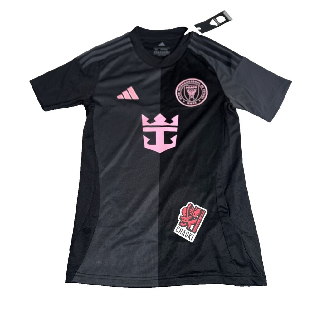 ADIDAS Inter Miami MLS Away Soccer Black Jersey women XS soccer JI9121 NEW